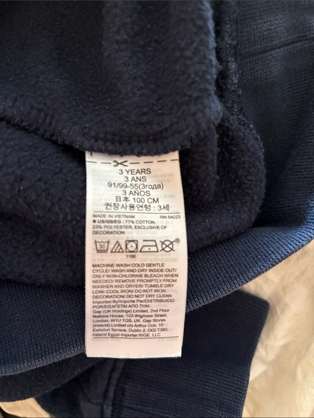 GAP Kids National Geographic Sweatshirt w/ Volcano & Dinosaurs Toddler Size 3 - Picture 8 of 9